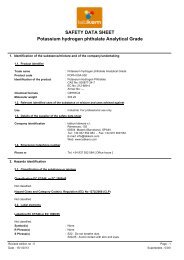 SAFETY DATA SHEET Potassium hydrogen phthalate ... - Labbox