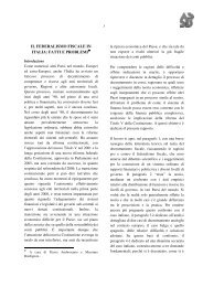 parte i - il federalismo fiscale in italia: fatti e problemi - Assbb