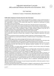 Educazione Fisica - Il corpo e il movimento (infanzia e primaria)