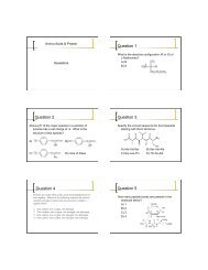 Amino Acids & Protein i-clicker Questions - ChemConnections