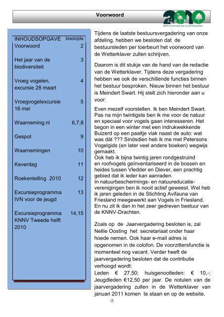 nummer 2 - KNNV Vereniging voor Veldbiologie