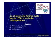 La chiusura del forame ovale pervio (PFO) e lo ... - TigullioCardio