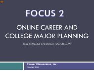 1 FOCUS 2 PowerPoint Student Orientation.pdf - Career Planning