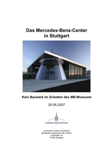 Das Mercedes-Benz-Center in Stuttgart - Leonhardt, Andrä und ...