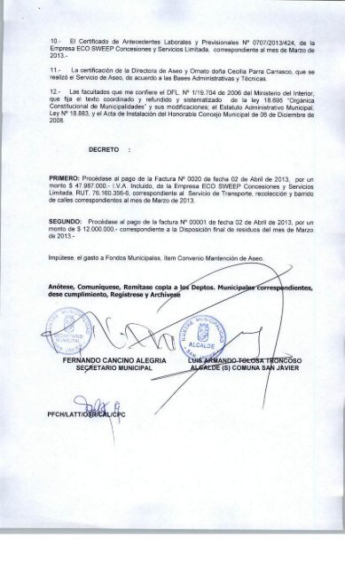 decretos 993 - 1008Â´13.pdf - I. Municipalidad de San Javier
