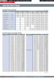 Steel Butt Weld Fittings - BSS Price Guide 2010