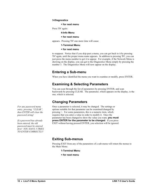 User's Guide - LINX Data Terminals