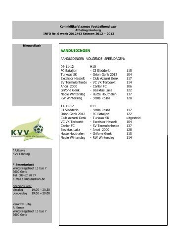 Koninklijke Vlaamse Voetbalbond vzw