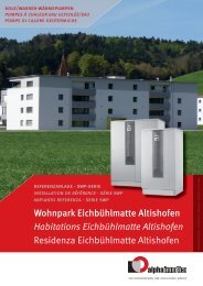 Wohnpark Eichbühlmatte Altishofen - Alpha-InnoTec Schweiz AG