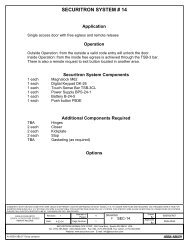 Single Door DK-26 Remote Release Wiring Diagram - Securitron ...