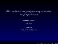 GPU architectures, programming constrains, languages & tools
