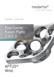 APTUS Wrist APTUSÂ® Wrist Four Corner Fusion Platte 2.0/2.3