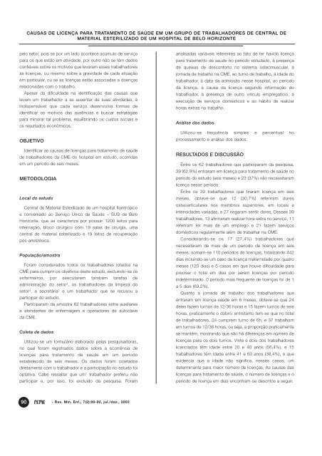 versão completa em PDF - Escola de Enfermagem - UFMG