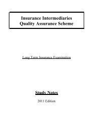 Study Notes for the Long Term Insurance Examination (2011 Edition)