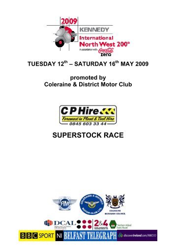 Race 5 - CP Hire Superstock - North West 200