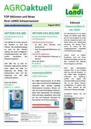 AGROaktuell August 2013 (pdf / 3003 KB) - LANDI Niederscherli