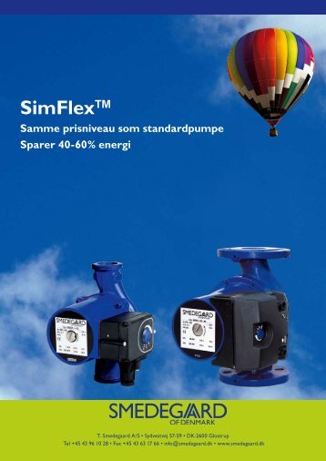 Simflex pumpeserie - Smedegaard