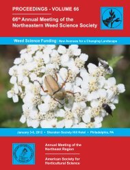 Vol. 66â2012 - NorthEastern Weed Science Society