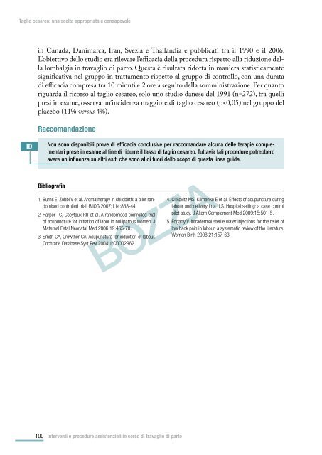 Taglio cesareo: una scelta appropriata e consapevole - SNLG-ISS