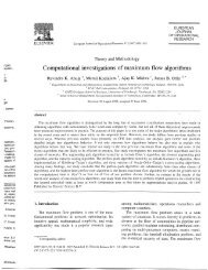 Computational investigations of maximum flow algorithms