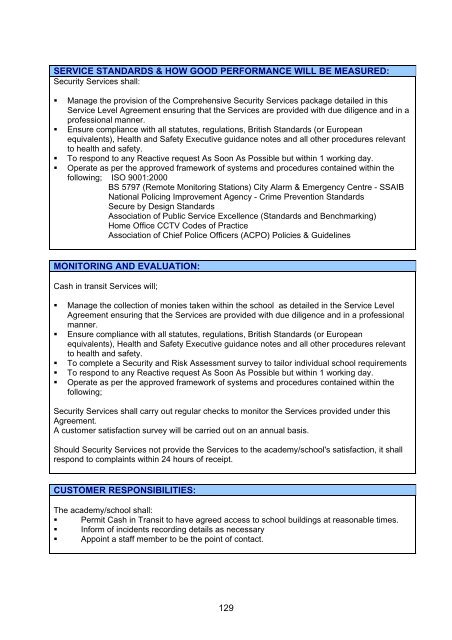 Services offered 2012/13 - Sunderland Learning Hub