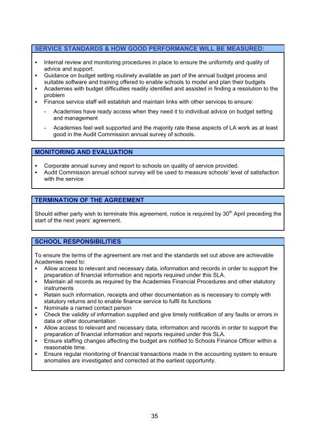 Services offered 2012/13 - Sunderland Learning Hub