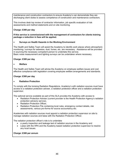 Services offered 2012/13 - Sunderland Learning Hub