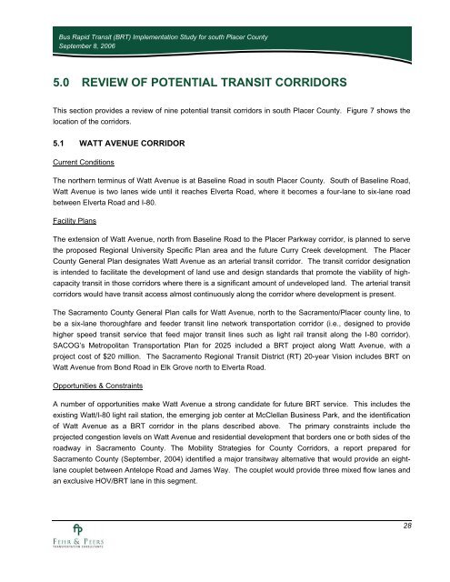Bus Rapid Transit (BRT) Implementation Study for South ... - pctpa
