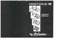Download Archive Montague Owner's Manual for Bi-Frame.