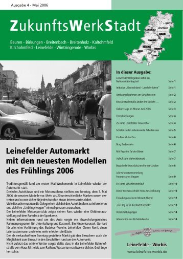 ZukunftsWerkStadt ZukunftsWerkStadt - Stadt Leinefelde Worbis