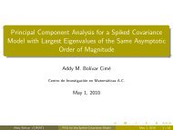 Principal Component Analysis for a Spiked Covariance Model with ...