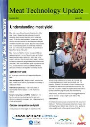 Understanding Meat Yield - Red Meat Innovation