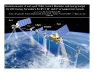 Model Evaluation of Ice/Liquid Water Content, Radiation and ... - ceres