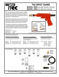 TIG SPOT GUNS - Lenco Welding Accessories Ltd.