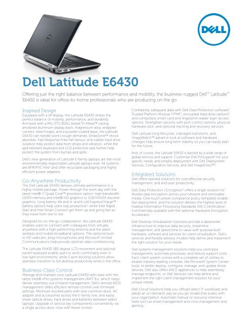 Download Dell Latitude E6430 Download Dell Latitude E6430