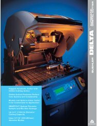 BUEHLER® Delta® MANUAL ABRASIVE CUTTER BUEHLER® Delta® MANUAL ABRASIVE CUTTER