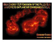 Effects of the Young Sun's Strong XUV Radiation - Solar Physics at ...