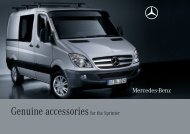 Genuine accessories for the Sprinter - Mercedes-Benz Ãsterreich