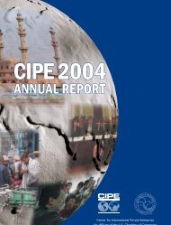 2004 Annual Report - Center for International Private Enterprise