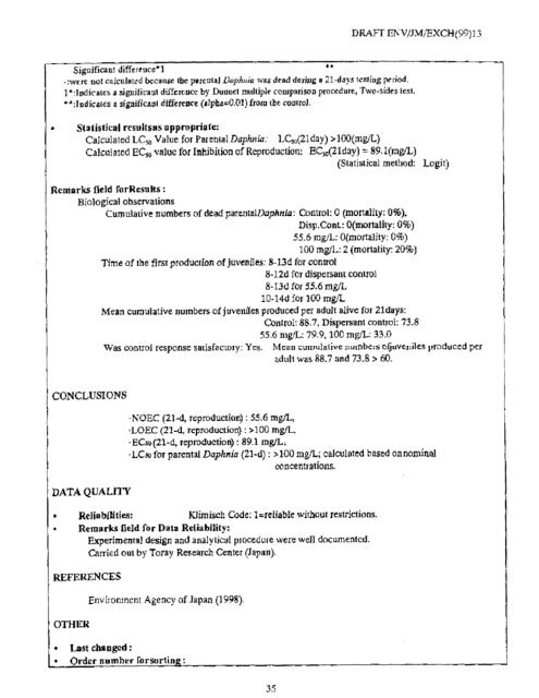 Trimellitate Category; Revised Summaries - US Environmental ...