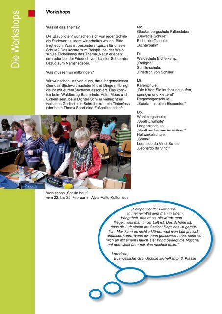 Schule baut 2010