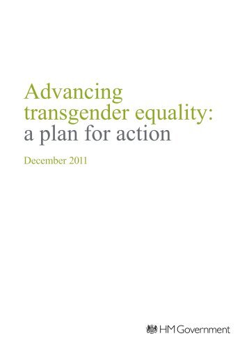 Advancing transgender equality: a plan for action