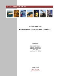 SCS Solid Waste Services Qualifications - SCS Engineers