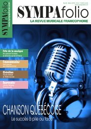 LA REVUE MUSICALE FRANCOPHONE - Sympaphonie