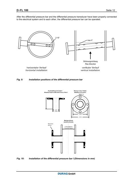 Measuring Gas Velocity with the D-FL 100 Differential Pressure Bar