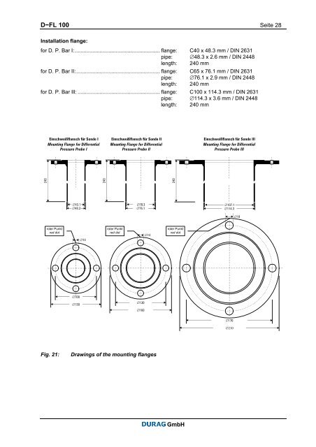 Measuring Gas Velocity with the D-FL 100 Differential Pressure Bar