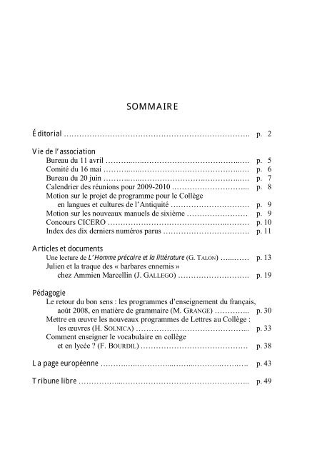 barbares ennemis - Centre de recherche en poÃ©tique et histoire ...