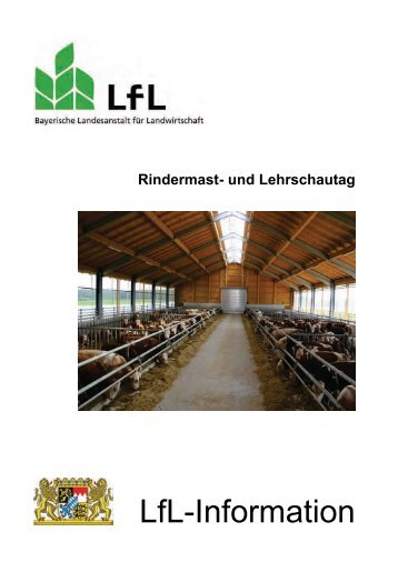 Rindermast- und Lehrschautag - Bayerische Landesanstalt für ...