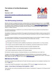 The Institute of Certified Bookkeepers News The ICB Practising ...