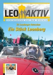 Ein Stück Leonberg Ein Stück Leonberg - leoaktiv.de